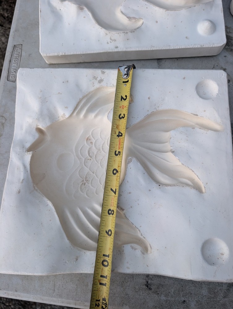 Large Fish  Vintage Slip Casting Pour  Ceramic Mold