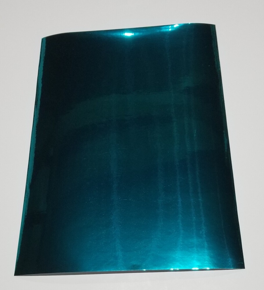 Teal Chrome Mirror Sign Plotter Cutter Vinyl Roll