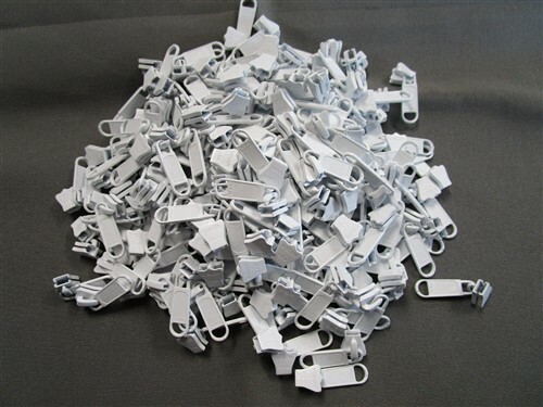 YKK VISILON 5 VS ZIPPER SLIDER / PULL WHITE SET OF (200)