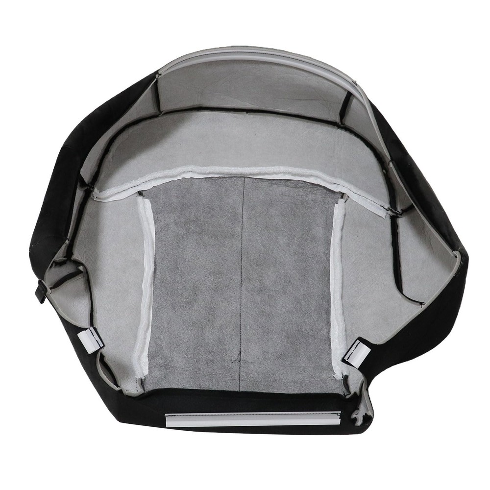 Driver Side Bottom Replacement Seat Cover Cloth Dark Gray Compatible with