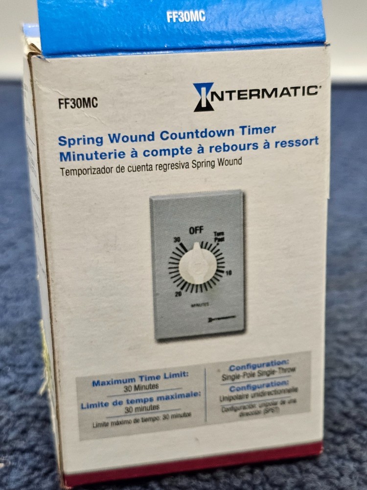 Intermatic FF30MC Auto Shut-Off Timer Commercial 30 Minutes Single Pole