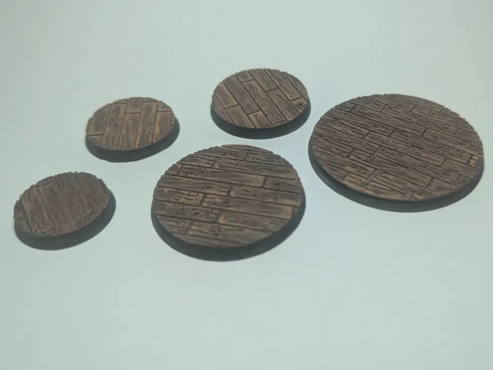 Wooden Plank Miniature Bases
