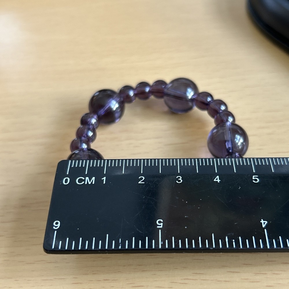Statement Amethyst ? Stretch Bracelet / Small Size