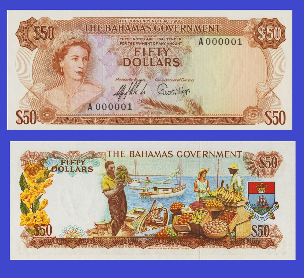 bahamas 50 dollar 1965 / Copy