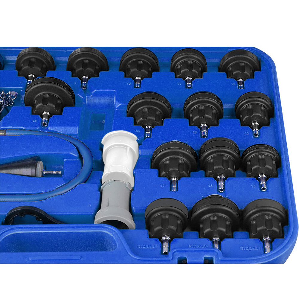 Universal Radiator Pressure Tester Vacuum Type Cooling System Refill Tool Set