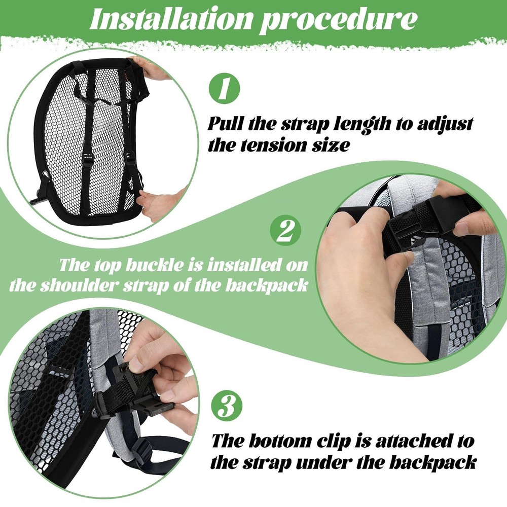 Lightweight Ventilation Backpack Spacer, Backpack Spacer, Hiking Backpacks Sp...