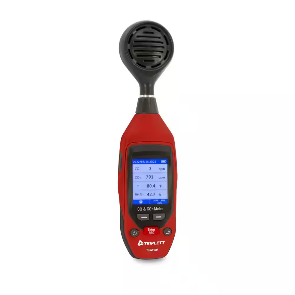 Carbon Monoxide/Carbon Dioxide IAQ Meter with Memory