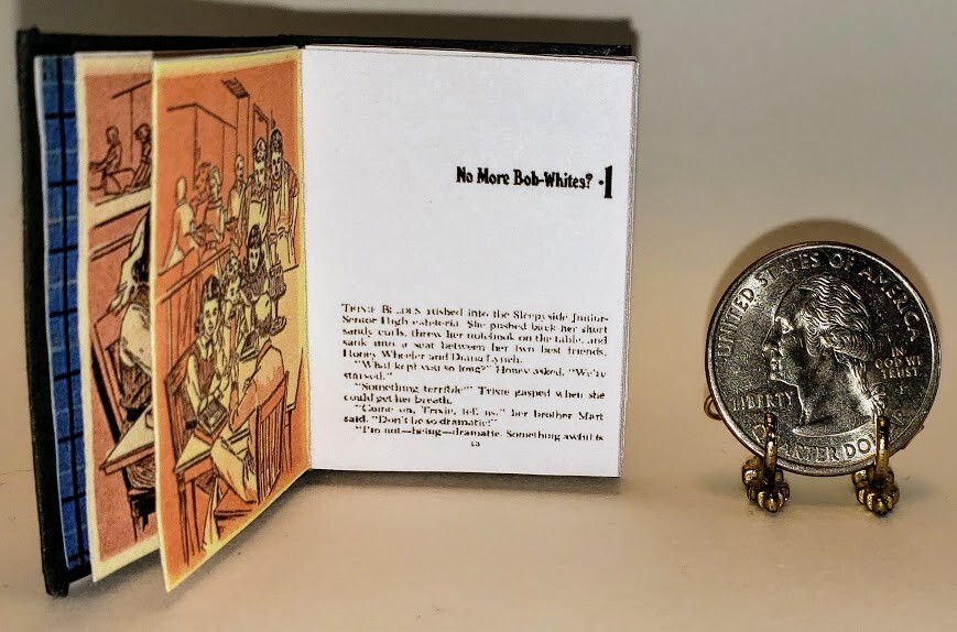 1:6 SCALE MINIATURE BOOK MYSTERIOUS CODE TRIXIE BELDEN PLAYSCALE