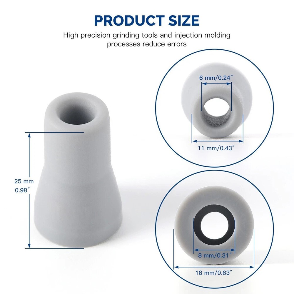 Dental Weak/Strong Rubber Replacement Suction Saliva Ejector Snap Tip Adapter