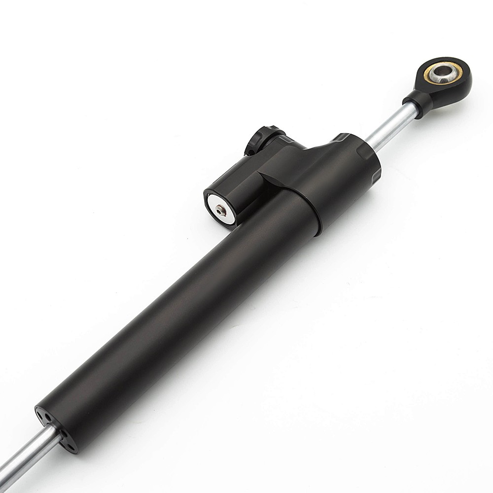 CNC 360mm Longer Steering Damper Stabilizer Linear Reversed Universal Black 1PCS