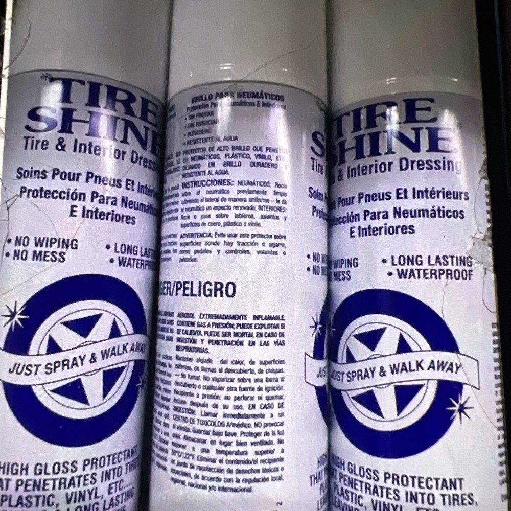 Tire Shine one box 12 can