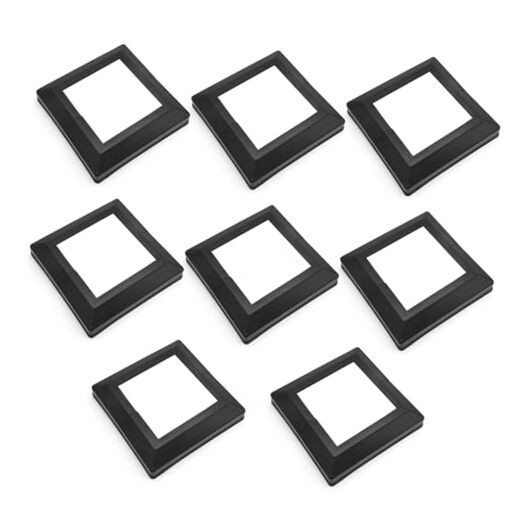 8Pcs Split Style Post Base Cover Trim Skirt Plastic Post Skirt Deck Post Base