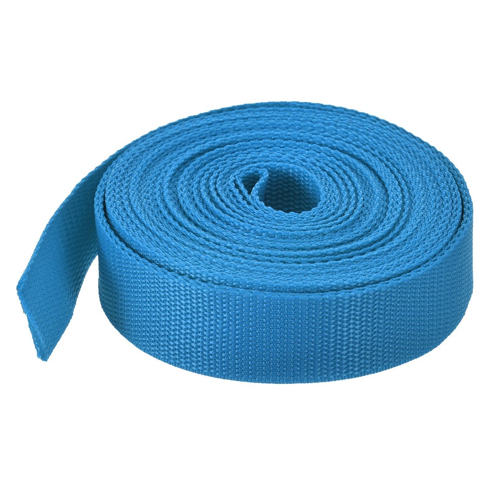 Lightweight Polypropylene Webbing Strap 0.8" 10 Yard Backpack Aquamarine Blue