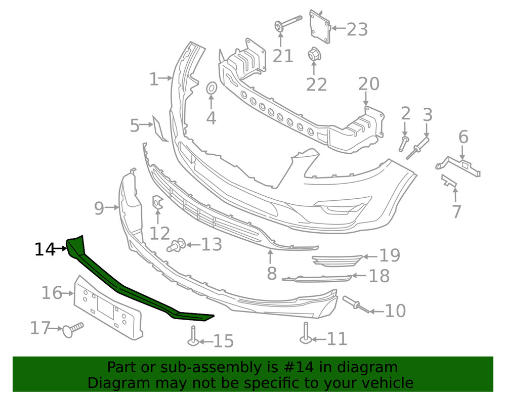 Genuine Ford Lower Panel KJ7Z8419AA