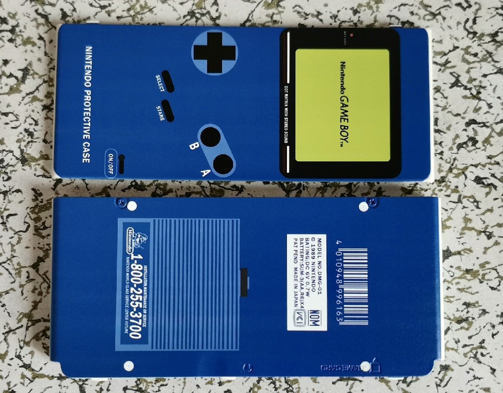 Game Boy Themed Nintendo Protective Case for New 3DS Console Replacement Shell