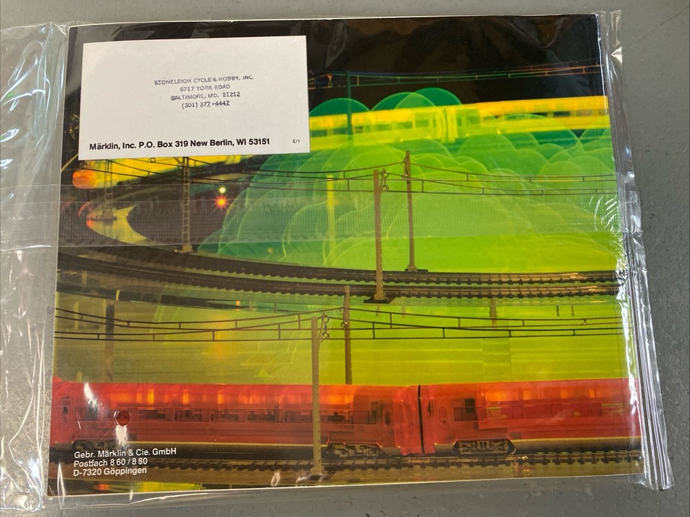 MARKLIN HO 1987/88 E Model Train Catalog