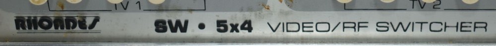 RHOADES RF/VIDEO SWITCHER SW 5X4 - VINTAGE