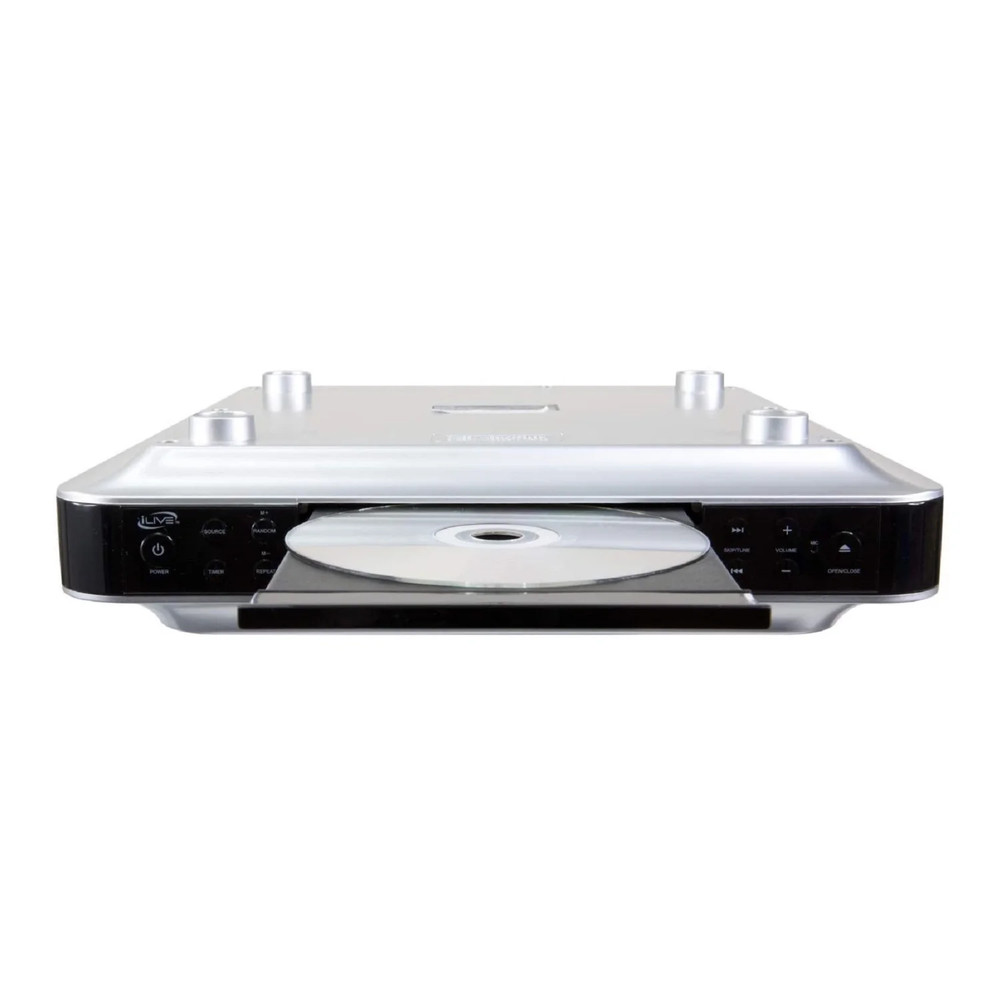 Wireless Bluetooth under Cabinet Music System with CD Player Timer Digital Clock