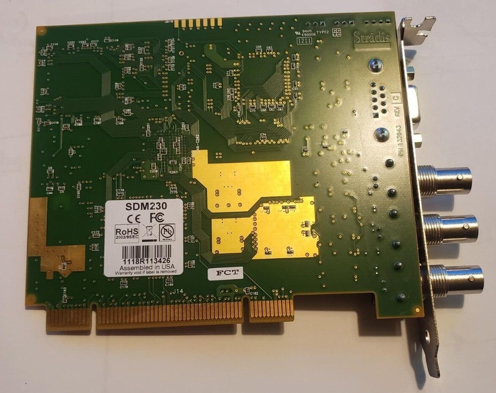 Stradis/SDM230/MPEG-2/Encoder/Decoder/PCI Adapter Card/Working Pull