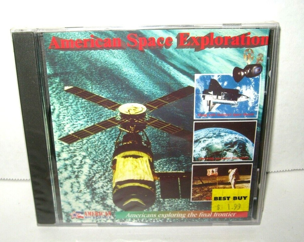 Sealed AMERICAN SPACE EXPLORATION PC CD-Rom 1995 Windows 3.1