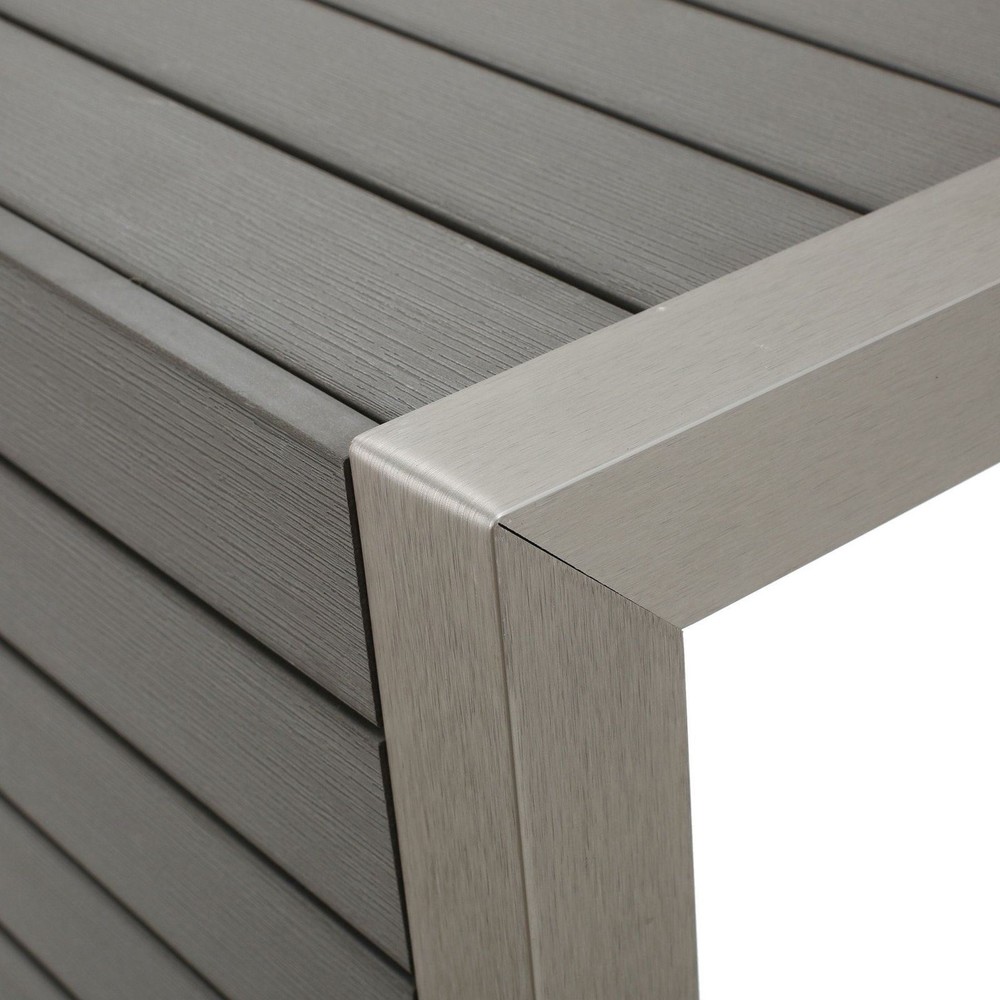 Crested-Bay Modern Aluminum C-Shaped End Table