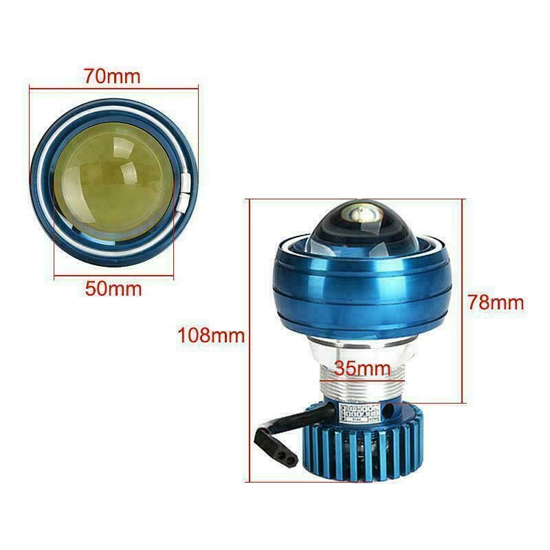 Motorcycle CCFL Angel Demon Light LED Projector Headlight Light Bulbs Kit