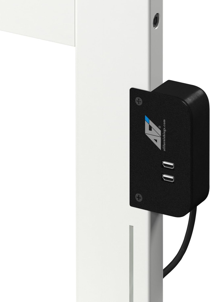 , Madison Queen Solid Wood Panel Headboard with Attachable Charger, White