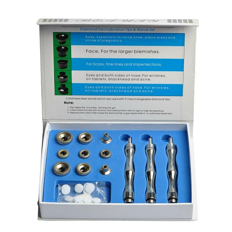 ProfessionalQuality Diamond Microdermabrasion 9Tips for MicrodermabrasionMachine