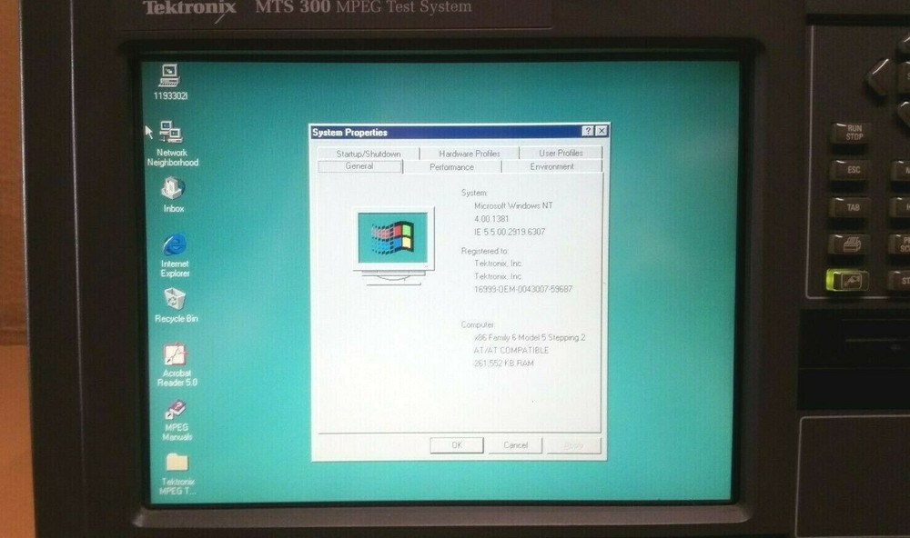 Tektronix MTS 300 MPEG Test System