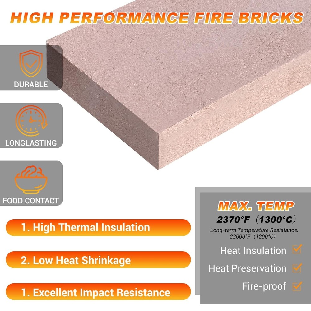 Fire Bricks, Woodstove Firebricks, High Temperature Resistant Clay Firebricks fo