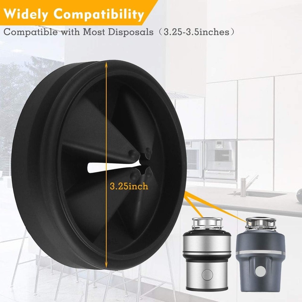 Versatile 3.25-Inch Silicone Sink Baffle - Easy Install Removable Splash Guard