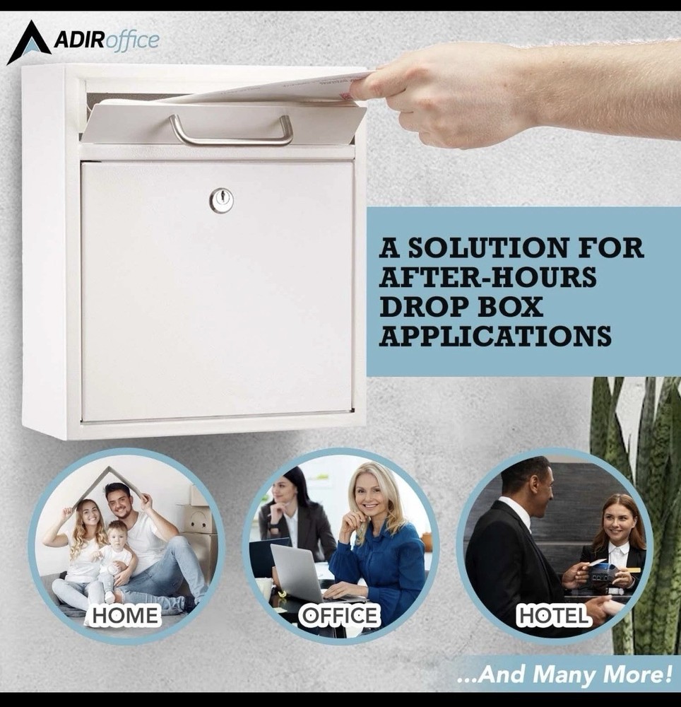 Ultimate Drop Box Wall-Mounted Mailbox Hanging Secured Postbox Durable Spacious