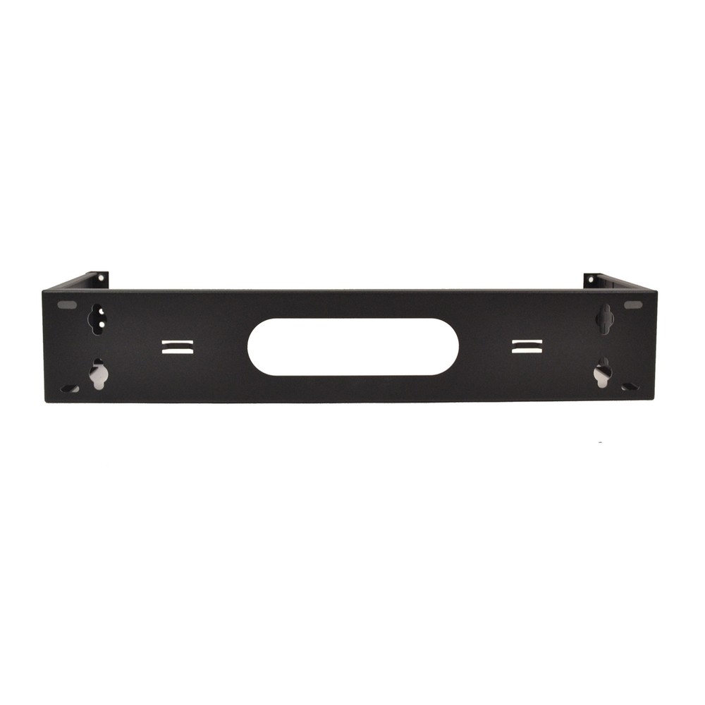 19" Two Space 2U Steel Wall Mount Hinged Swing Out Patch Panel Bracket 6" Deep