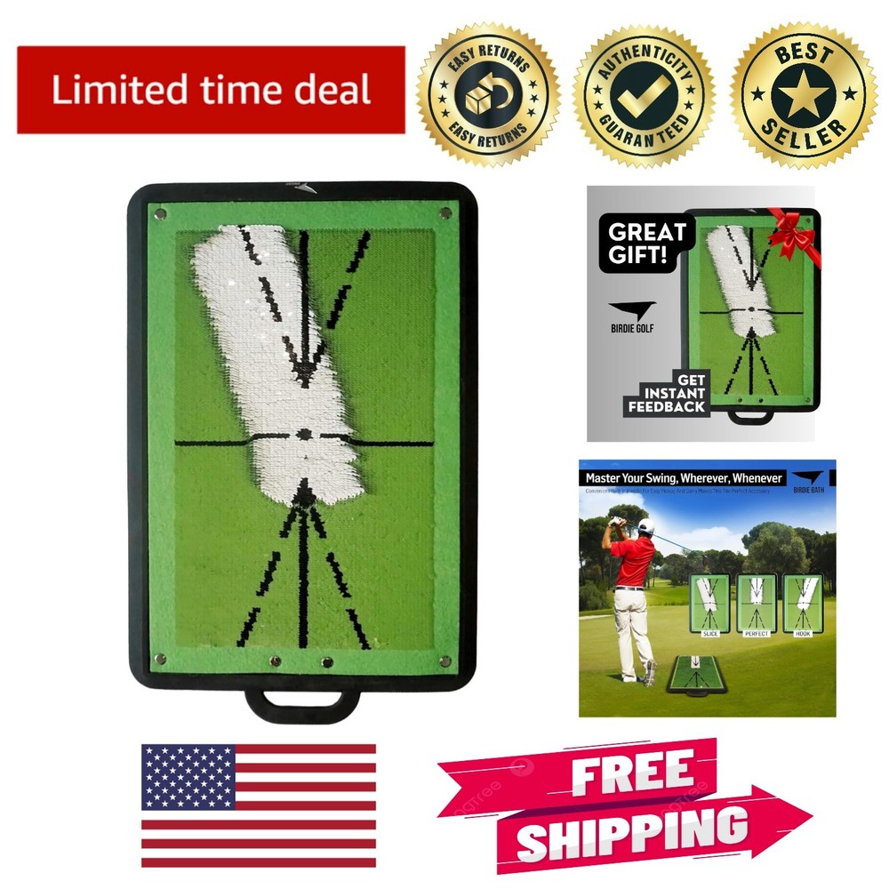 Birdie Mat Pro Golf Swing Training Mat - Instant Feedback & Real-Time Analysis