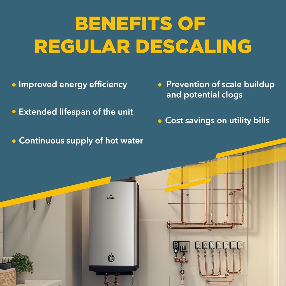 Tankless Water Heater Descaler - Quart (32 oz) Premium Descaler for Tankless Wat