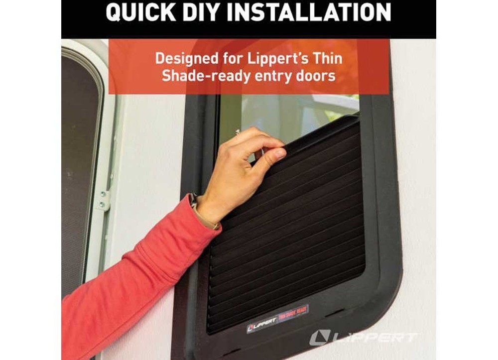 Lippert 2025009147 Thin Shade EcoCell RV Window Shade For Prepped Entry Doors