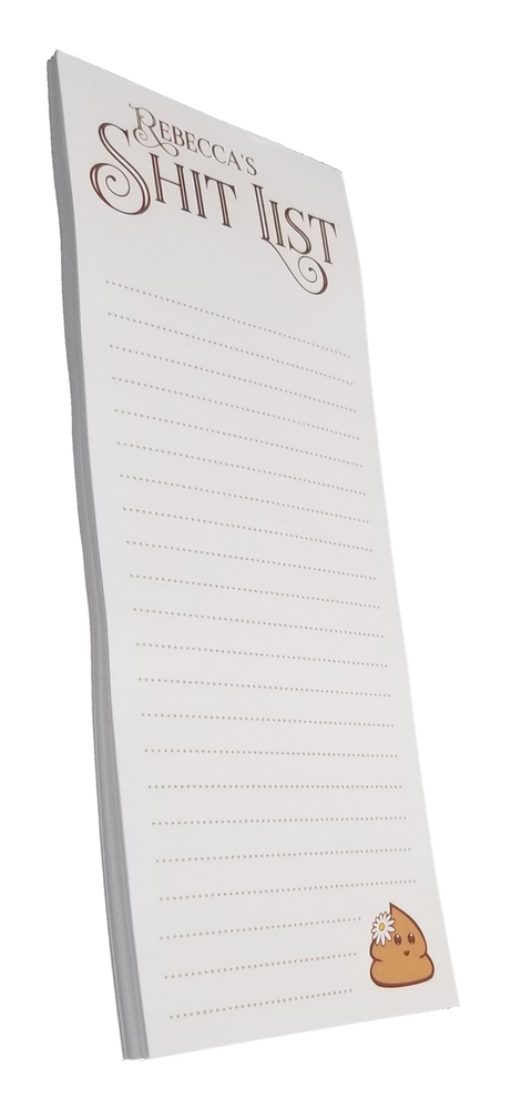 Value 3-Pack Personalized "Sh!t List" Tear-off notepads
