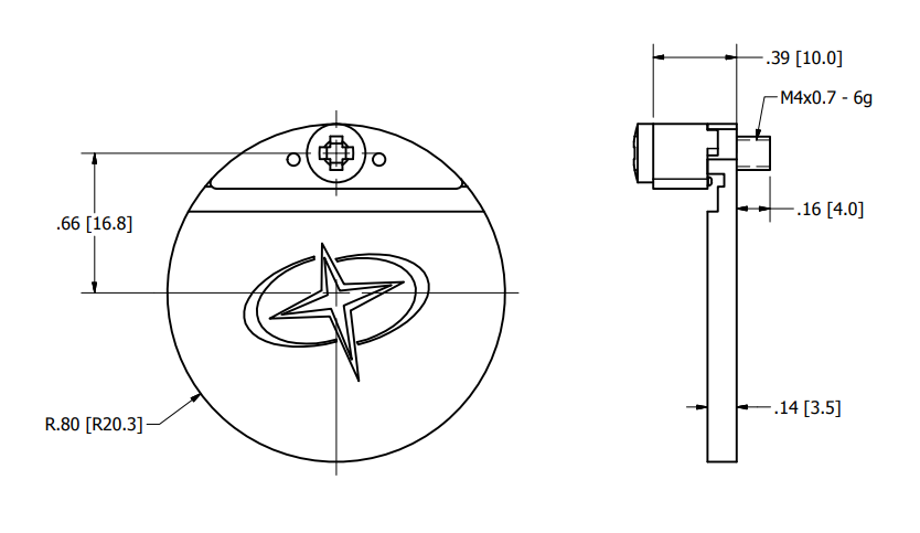 GEMLUX 1.5" Replacement Thru Hull Scupper Flapper Assembly