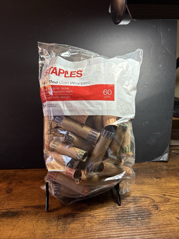 Staples Assorted Coin Wrappers 60 Count