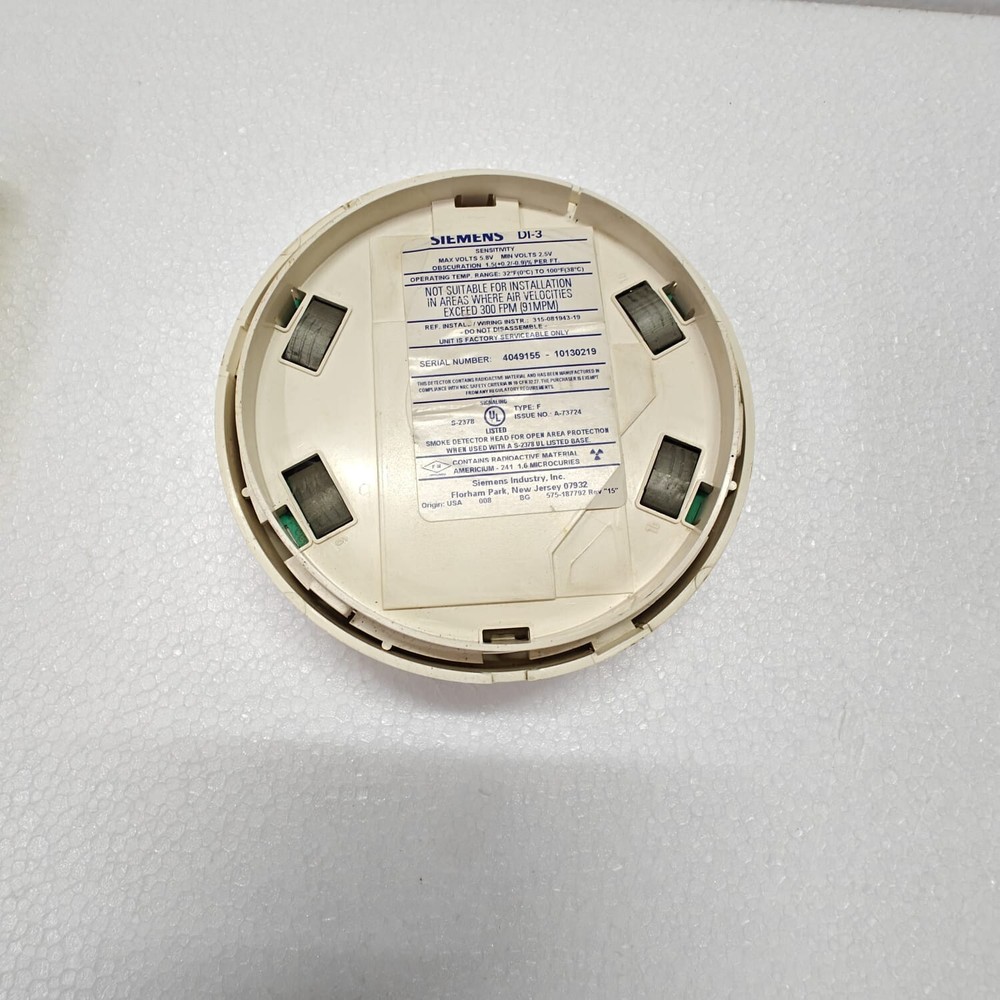 SIMENS DI-3 SMOKE DETECTOR