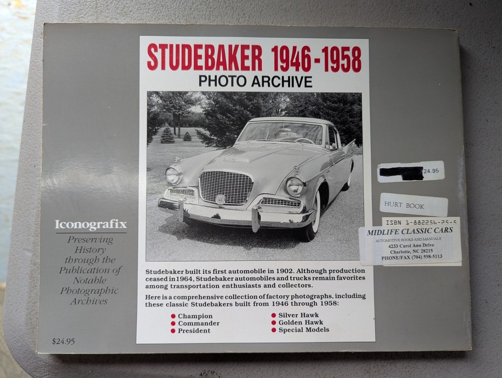 Studebaker Book 1946 - 1958 Photo Archive