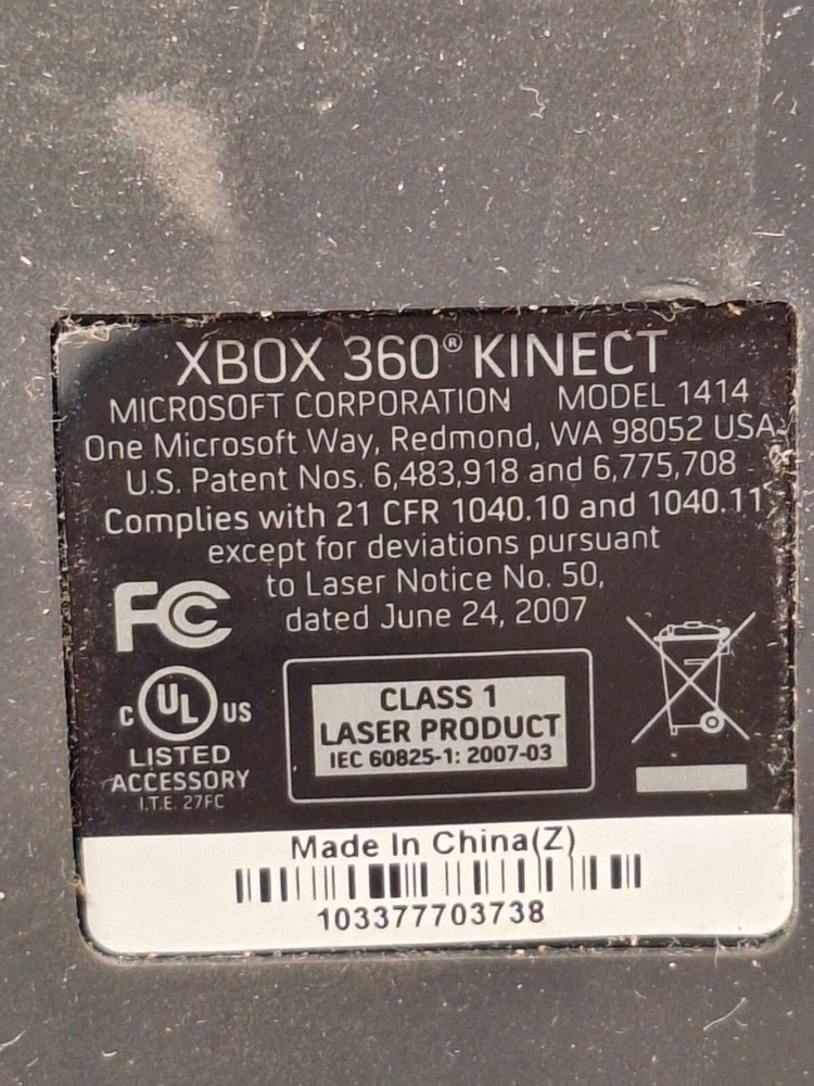 XBOX 360 KINECT MODEL 1414 - PREOWNED