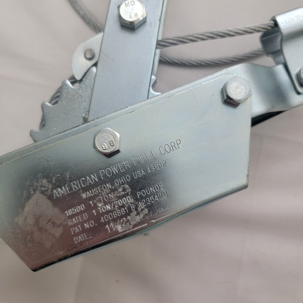 American Power Pull 1 Ton Cable Puller Model 18500