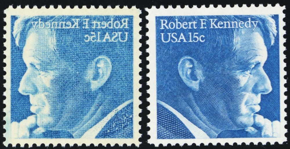 1770, Mint NH 15¢ Reverse Printing Under Gum Error With Normal - Stuart Katz