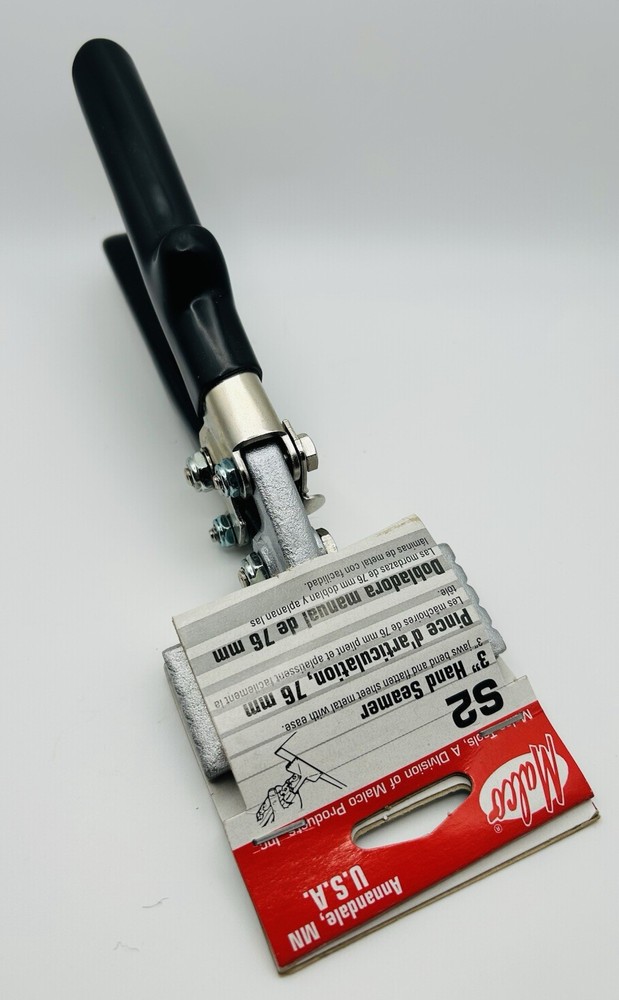 NEW Malco Tools S2 3" Hand Seamer SIDING GUTTER Tool 50607 🇺🇸U.S.A.🇺🇸