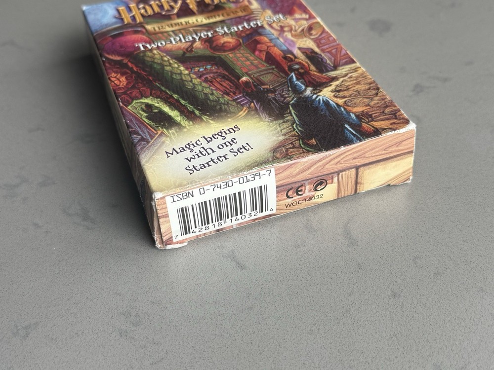 2001 Harry Potter Trading Card Game Two Player Starter Set - Open Box - Complete