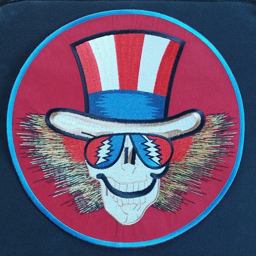 Grateful Dead LARGE Uncle Sam Deadhead Official Embroidered BACK Patch LICENSED