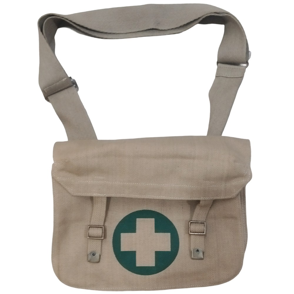 Medic Messenger Bag Adjustable Shoulder Strap Canvas , , Khaki,