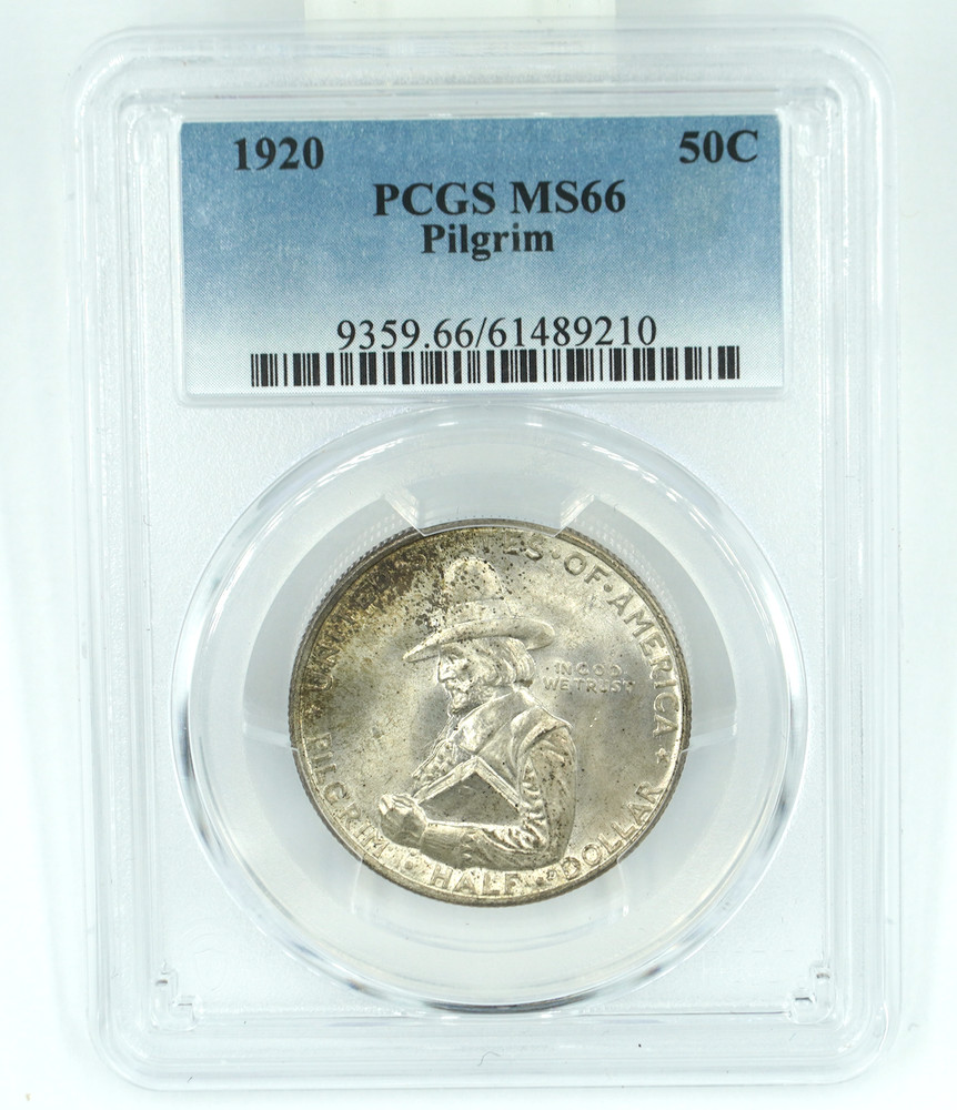 1920 PCGS MS66 Pilgrim Commemorative Half Dollar
