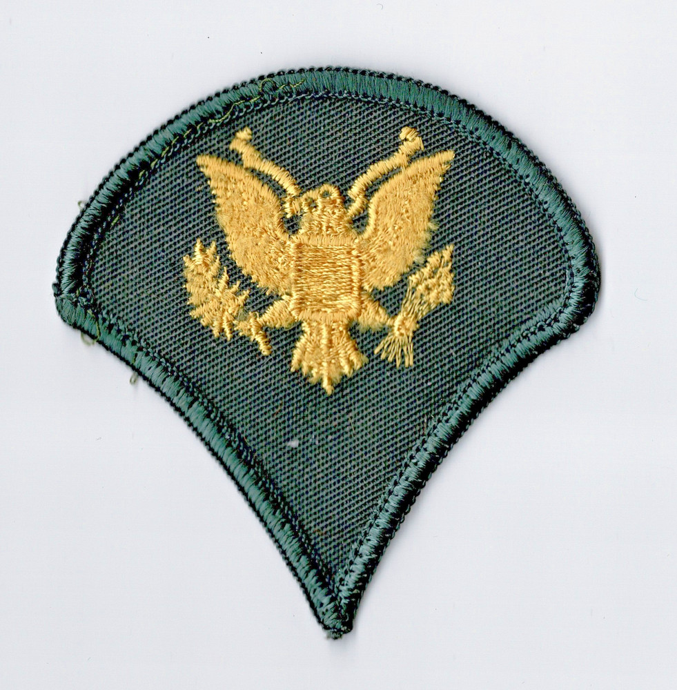 US Army Spec/4 rank insignia patch Cold War